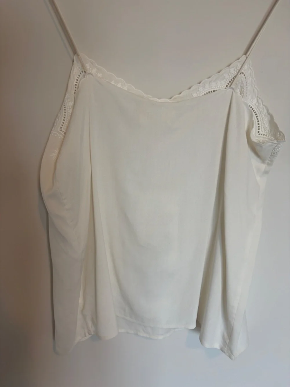 Sezane Palma Top Silk in White Size 2 - Picture 5 of 7